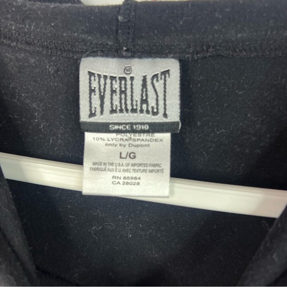Everlast Hoodie Sweater Zip Up Boxing Gloves Detail Black Zip-Up Jacket View 5